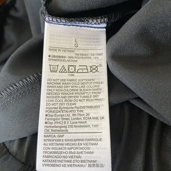 NWT GapFit Women’s L Black Runaround Parachute Cargo Pull-On Baggy Pants Stretch - Picture 6 of 16